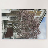 Blue Sky and Cherry Blossoms, Chelsea, London UK Puzzle (Horizontal)