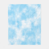 Blue Sky and Cloud Art Custom Fleecedecke (Vorderseite)