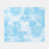 Blue Sky and Cloud Art Custom Fleecedecke (Vorderseite (Horizontal))