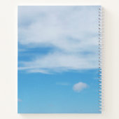 Blue Sky and Clouds Book of Bright Ideas Notizblock (Rückseite)