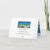 BLUE SKY AND DAISIES CARD KARTE (Rückseite)