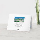 BLUE SKY AND DAISIES KARTE (Rückseite)