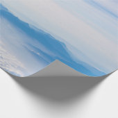 Blue sky and mountains view from airplane stylized geschenkpapier (Ecke)