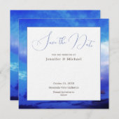 Blue Sky Art Fotografie Beruflich Minimalistisch Save The Date (Vorne/Hinten)