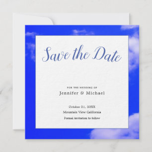 Blue Sky Art Fotografie Professionell Minimalistis Save The Date