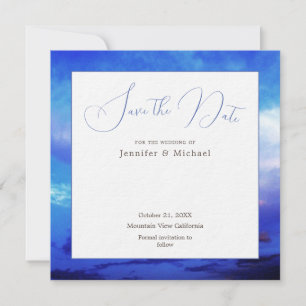 Blue Sky Art Fotografie Professionell Minimalistis Save The Date