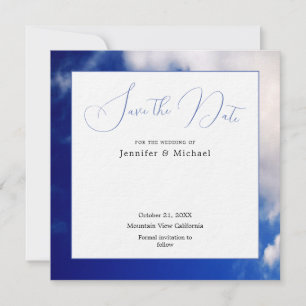 Blue Sky Art Fotografie Professioneller Minimalist Save The Date