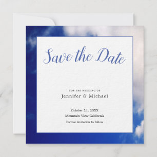 Blue Sky Art Fotografie Professioneller Minimalist Save The Date