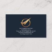 Blue Sky - Aufwärtstrend bei der Luftfahrtleitung Visitenkarte (Rückseite)