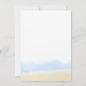 Blue Sky Baby an Bord Beach Surf Baby Dusche Dankeskarte (Rückseite)