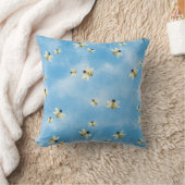 Blue Sky Bees Throw Cushion Kissen (Decke)