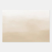 Blue Sky Beige Sand Ombre Wasserfarbe Geschenkpapier Set (Vorderseite 3)