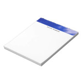 Blue Sky Beruflich Schlicht Einfach Minimalistisch Notizblock (Rotiert)
