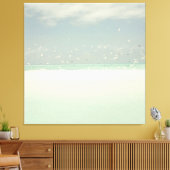 Blue Sky Birds Beach and Ocean Seashore Landschaft Leinwanddruck (Insitu (Wohnzimmer))