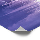 Blue Sky blitzt inspirierendes Zitat zur Sicherhei Poster (Ecke)