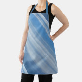 Blue Sky Blue und White Strip Schürze (InSitu)