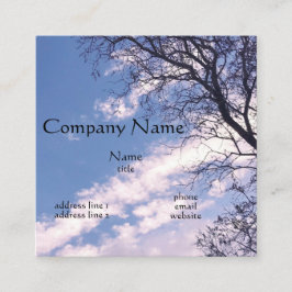 Blue Sky Business Cards Quadratische Visitenkarte