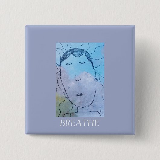 Blue Sky Button Square (Vorderseite)