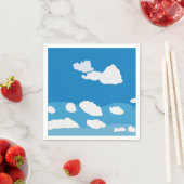 Blue Sky Cloud Birthday Party Serviette (Beispiel)