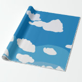 Blue Sky Cloud Geschenkpapier (Ungerollt)