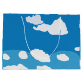 Blue Sky Cloud Große Geschenktüte (Rückseite)