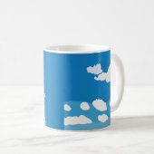 Blue Sky Cloud Kaffeetasse (VorderseiteRechts)