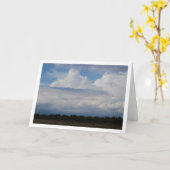 Blue Sky Cloud Landscape Karte (Gelbe Blume)