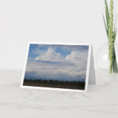 Blue Sky Cloud Landscape Karte (Vorderseite)