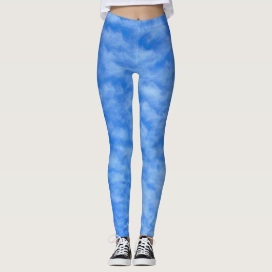 Blue Sky Cloud Leggings (Vorderseite)
