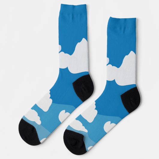 Blue Sky Cloud Socken (Linkes Detail)