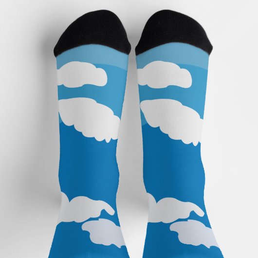 Blue Sky Cloud Socken (Oben)