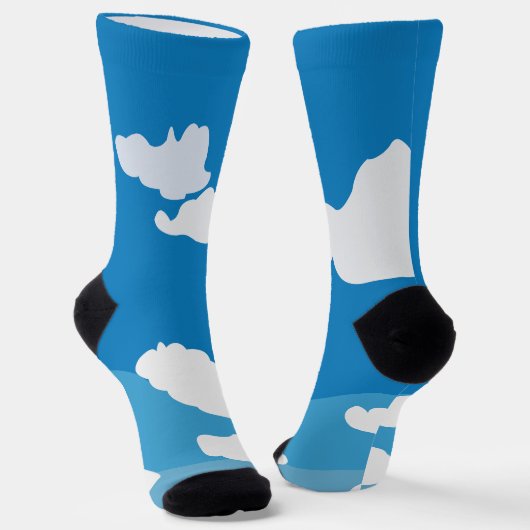 Blue Sky Cloud Socken (Gewinkelt)