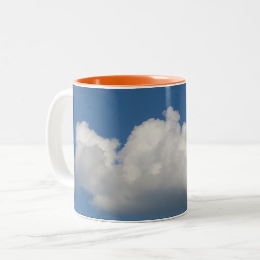 Blue Sky Cloud-Tasse Zweifarbige Tasse (Vorderseite Links)