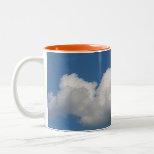 Blue Sky Cloud-Tasse Zweifarbige Tasse (Links)