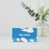 Blue Sky Cloud Visitenkarte (Stehend Vorderseite)