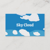 Blue Sky Cloud Visitenkarte (Vorderseite)
