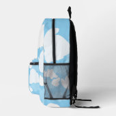 Blue Sky Clouds Bedruckter Rucksack (Rechts)