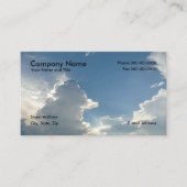 Blue Sky Clouds Business Card Visitenkarte (Vorderseite)