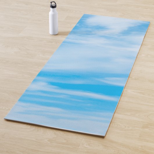 Blue Sky Clouds Design Template Elegante Fitness Yogamatte (Beispiel)