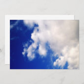 Blue Sky & Clouds Einladungen (Vorne/Hinten)