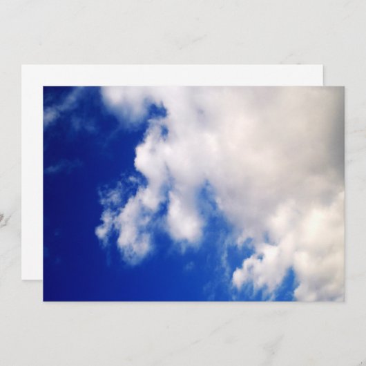 Blue Sky & Clouds Einladungen (Vorne/Hinten)