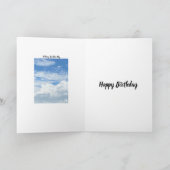BLUE SKY CLOUDS FOTO BIRTHDAY CARD KARTE (Innenseite)