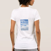 BLUE SKY CLOUDS FOTO FRAUEN T - SHIRT (Rückseite)