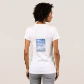BLUE SKY CLOUDS FOTO FRAUEN T - SHIRT (Schwarz voll)