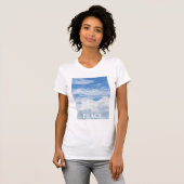 BLUE SKY CLOUDS FOTO FRAUEN T - SHIRT (Vorne ganz)