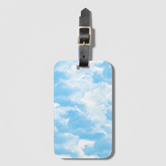 Blue Sky Clouds Gepäckanhänger (Vorderseite Vertikal)