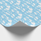 Blue Sky Clouds Geschenkpapier (Ecke)