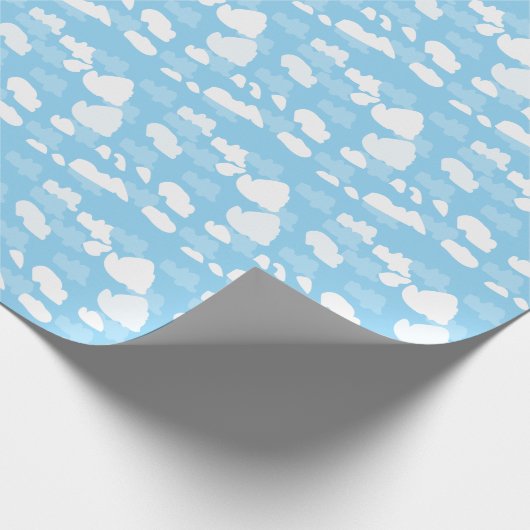Blue Sky Clouds Geschenkpapier (Ecke)