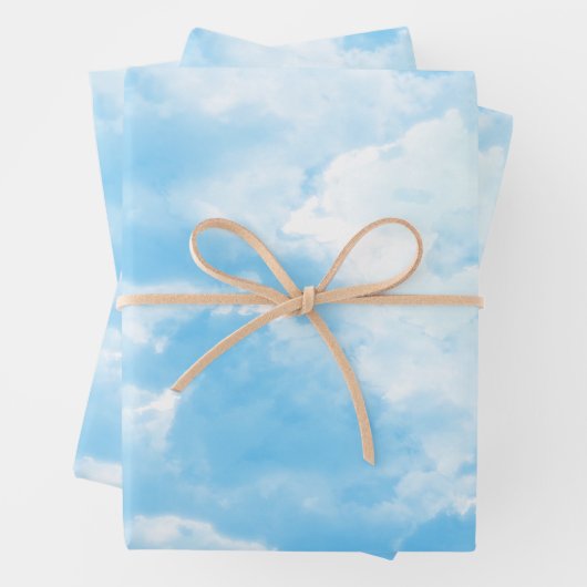 Blue Sky Clouds Geschenkpapier Set (Beispiel)