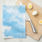 Blue Sky Clouds Geschirrtuch (Viertel Falte)